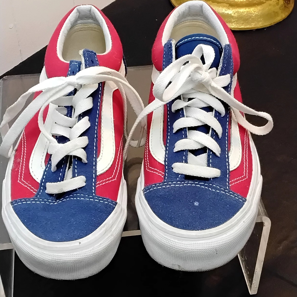 Vans Kids Red and Blue Sneakers